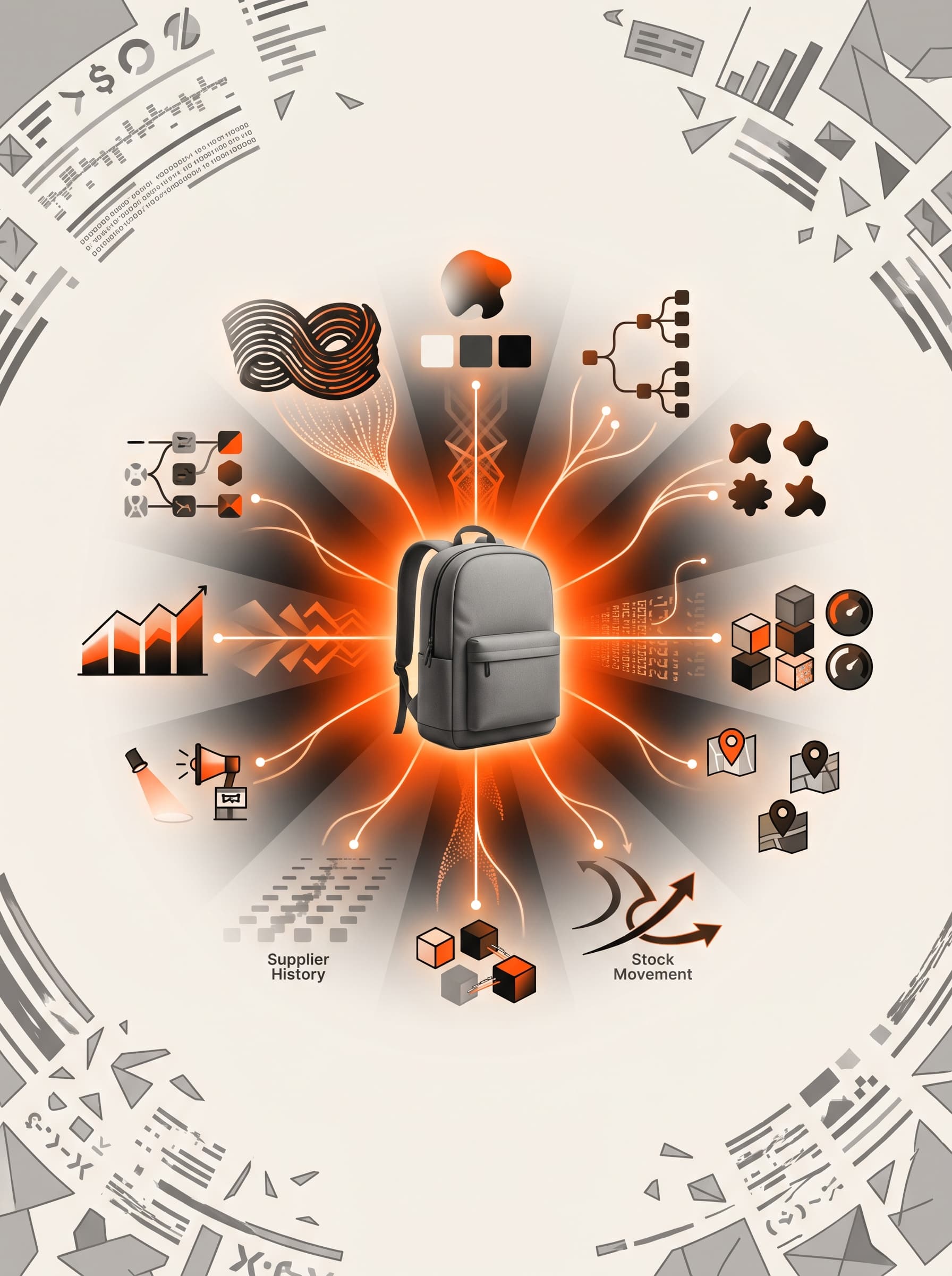 Product details, stock, locations and campaigns connected to one inventory record.